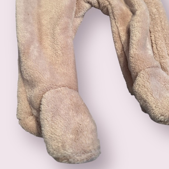 NWT Disney Baby Mickey Mouse One Piece Footies with Hood Tan Size 3/6 Months - Picture 2 of 10